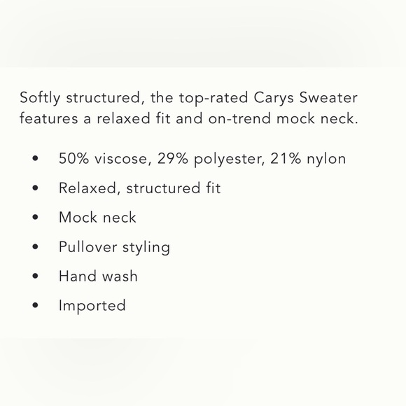 Anthropologie Cary’s Mock-Neck Sweater Size XS NWOT - Picture 2 of 11